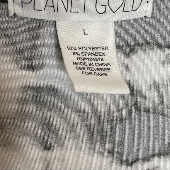 Planet Gold Junior's Dress Twisted Knot Tie Dye Long Sleeves Size L - Picture 7 of 7